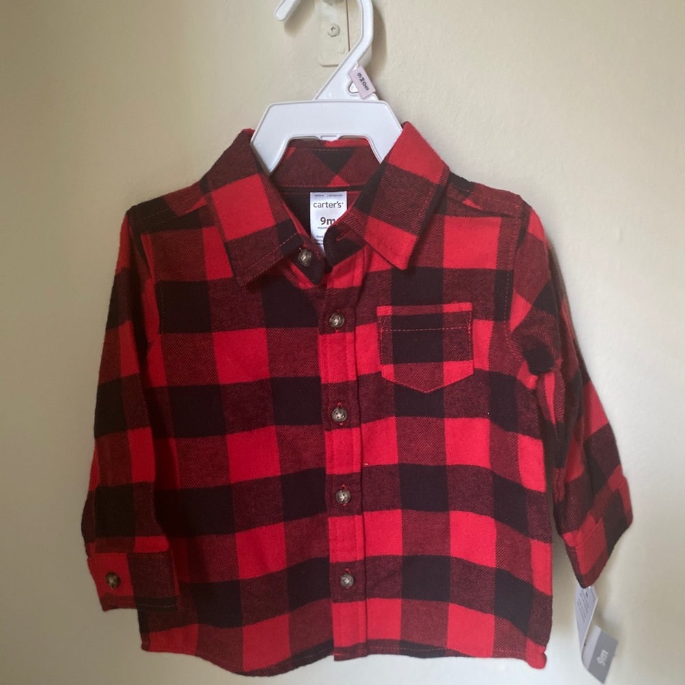 Cotton plaid shirt